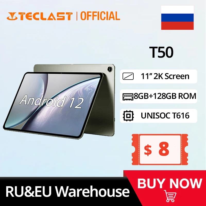 Teclast Tableta T50 de 11 pulgadas, Tablet 2K con Android 12, 2000x1200