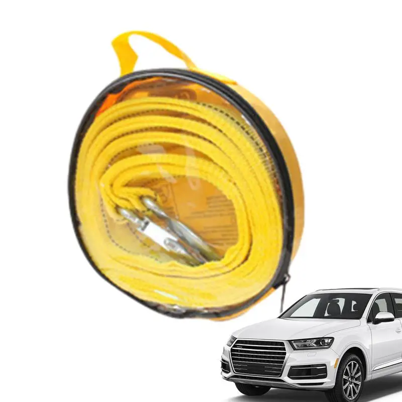 

Tow Rope With Hooks Double-width &Thickened Trailer Rope Vehicles Recovery Tow Strap Car Towing Equipment Trailer Strap Off road