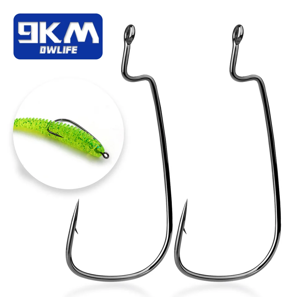 25Pcs EWG Hooks Bass Fishing Wide Gap Offset Worm Fishing Hooks Jig Carp  Softjerk Texas Rig Hooks Saltwater Fishing Offset Hooks - AliExpress