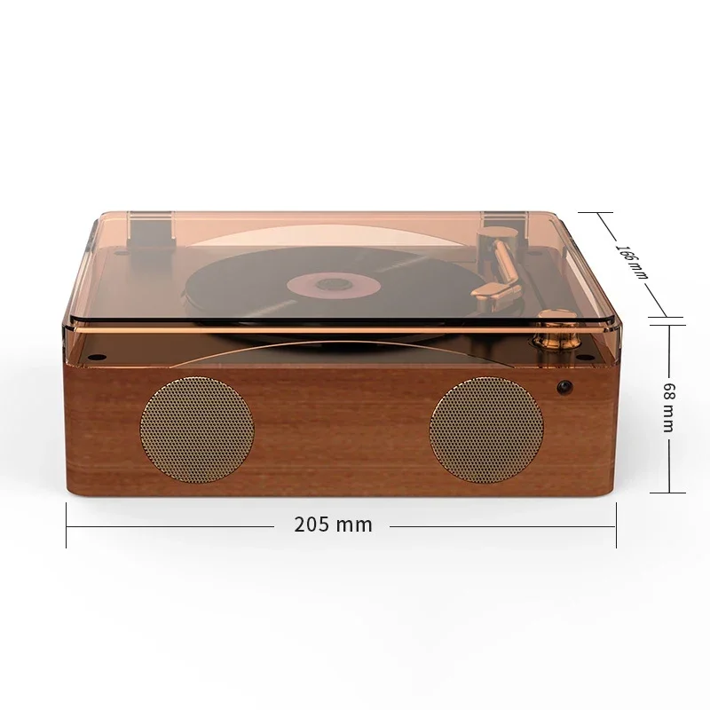 충전식 내장 스피커 HIFI 음악 플레이어, 레트로 CD 플레이어, 블루투스 5.0, USB 무손실 재생 CD