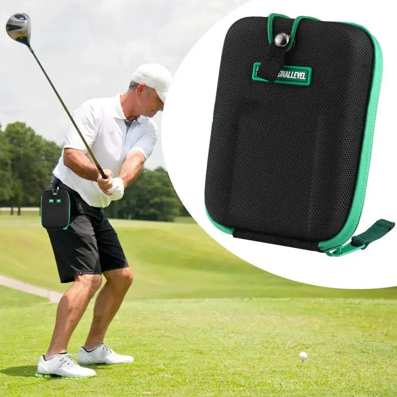 Golf Rangefinder Carry Bag Range Finder Case Eva Bag with Carabiner Belt Clip Waterproof Range Finder Storage Box forRangefinder