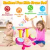 Jazz Rack Drum Set for BabyToddler Toys for Girl Educational Microphone Instruments Baby Toy Drum Percussion Instrument 2