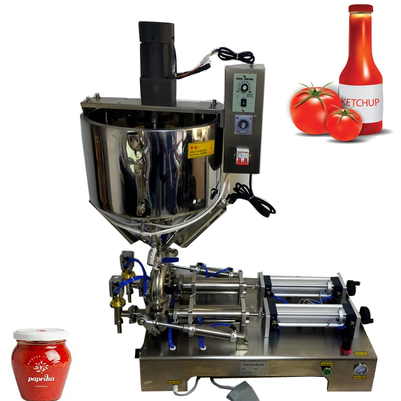 

5-5000ml Paste Liquid Filling Machine Cream Shampoo Pneumatic Piston Filler Cosmetic Toothpaste Oil Honey Pack Filling Machine