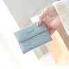 New Short Buckle Purse Korean Version of The Three Fold Small Fresh and Simple Personality Small Floral Mini Ladies Money Clip 5