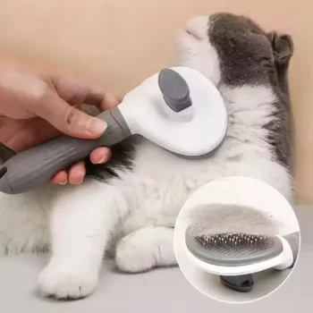 Pet Grooming Comb – Loose Hair Removal & Deshedding Tool 1