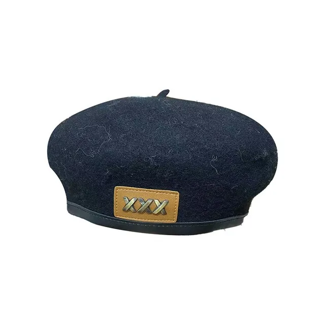 French Retro Wool Beret Caps for Women Winter