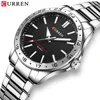 CURREN 8452 Men's Quartz Watch Simple Fashion Casual Clock Lightweight Stainless Steel Strap Business Men's Watch reloj hombre