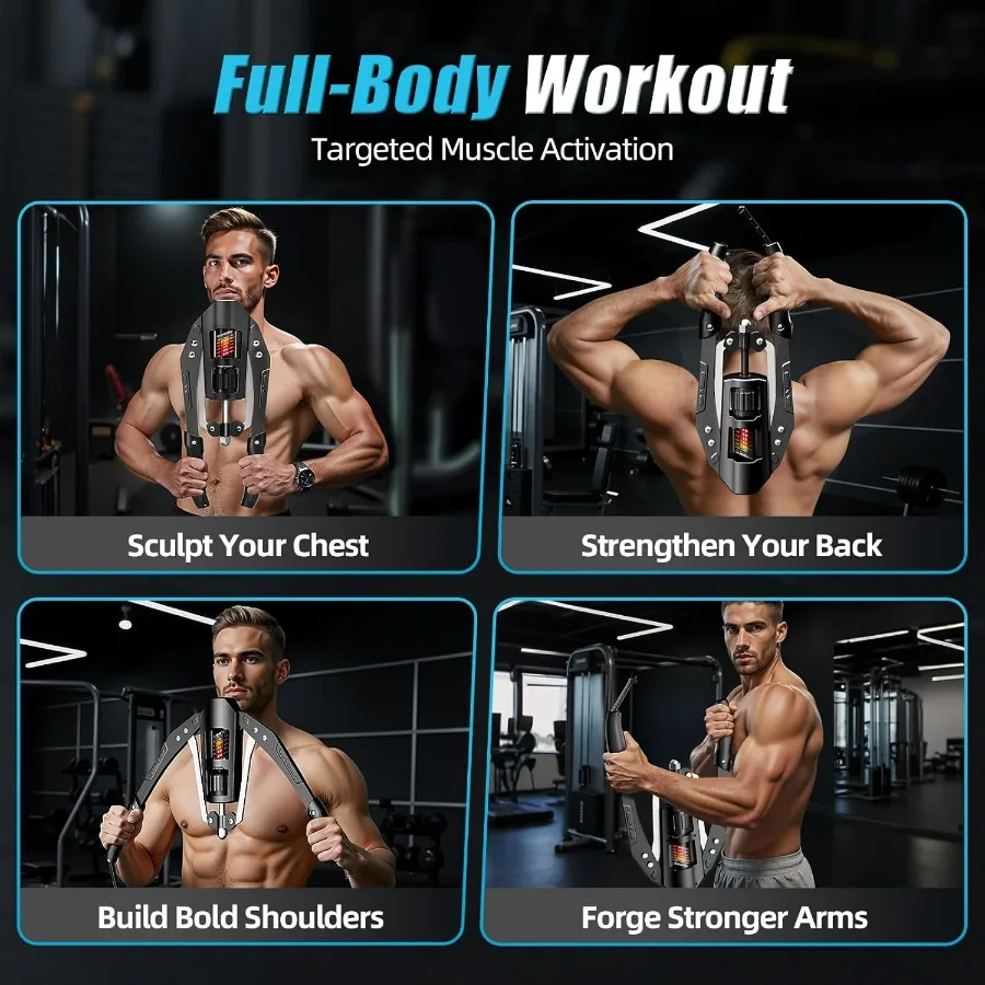 Twister Arm Exerciser - Adjustable 22-440lbs Hydraulic Power, Home Chest Expander, Shoulder Muscle Training Fitness Equipment, A