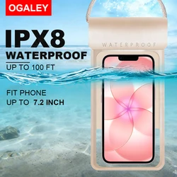 Custodia per telefono impermeabile e galleggiante con laccetto - Essenziale per viaggi in spiaggia e crociera