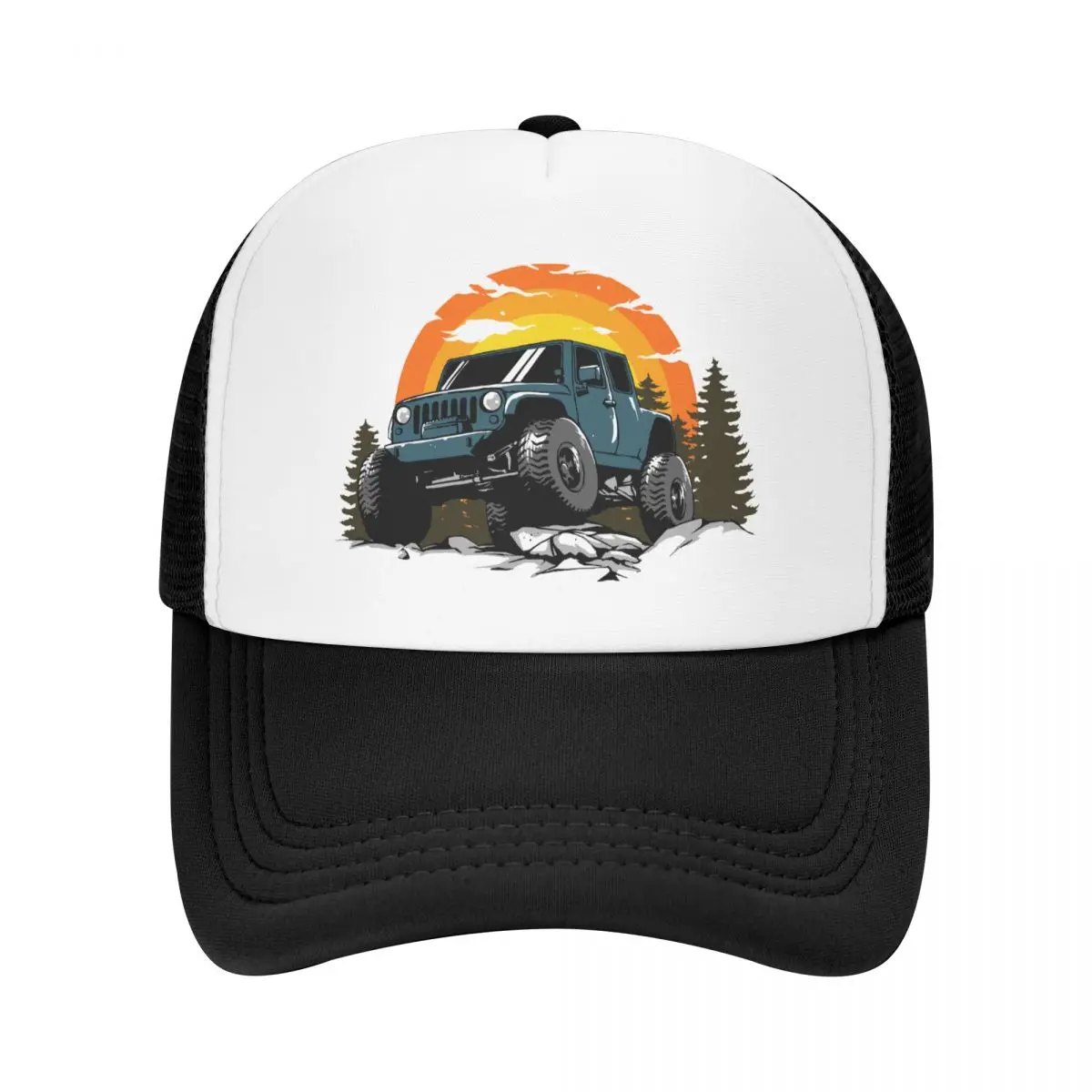 

Custom Adventure Travel Off Road Vehicle Baseball Cap Sun Protection Women Men's Adjustable Trucker Hat Spring Snapback Caps