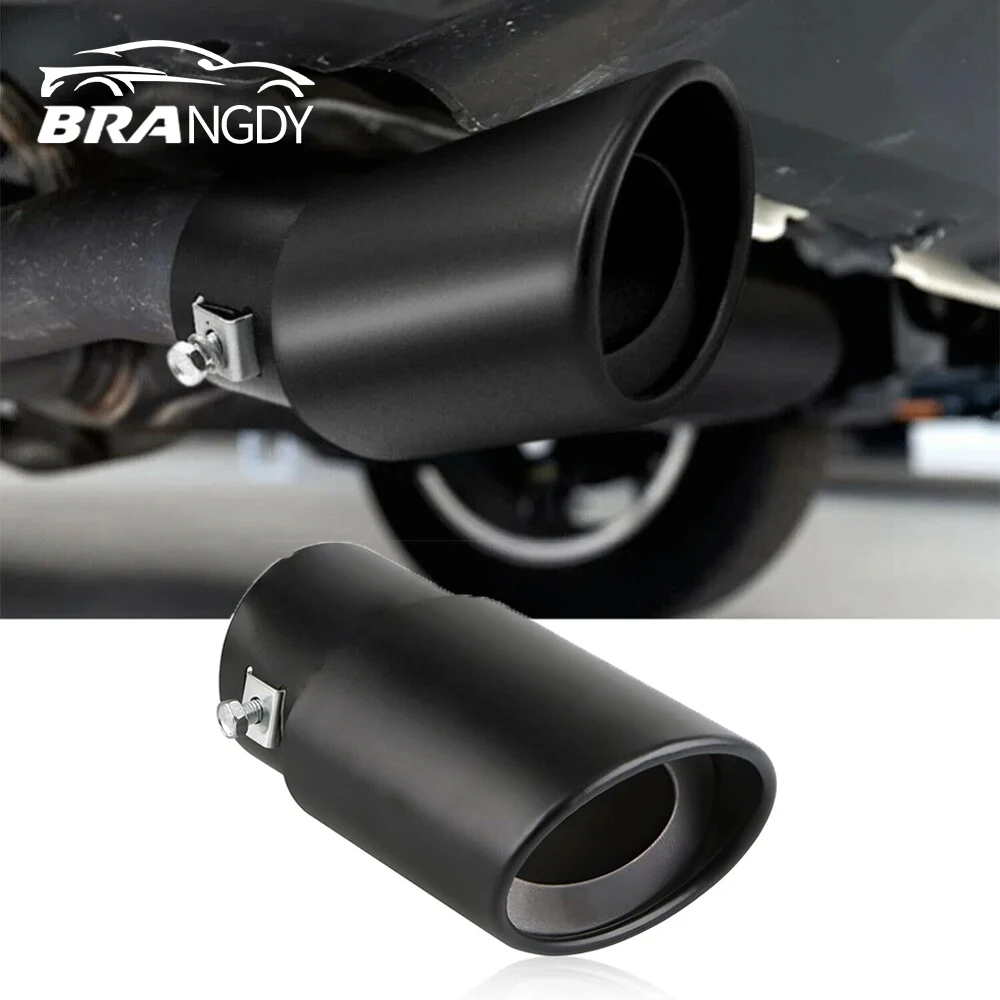 Gift2u 2.5 Inch Stainless Steel Exhaust Tip - Golden, Bolt-On, High Polished Finish - View #11