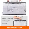 4Pack 90L Under Bed Storage Containers, Closet Organizers, Foldable Underbed Storage Bags for Blankets, Comforter, Sweaters 4