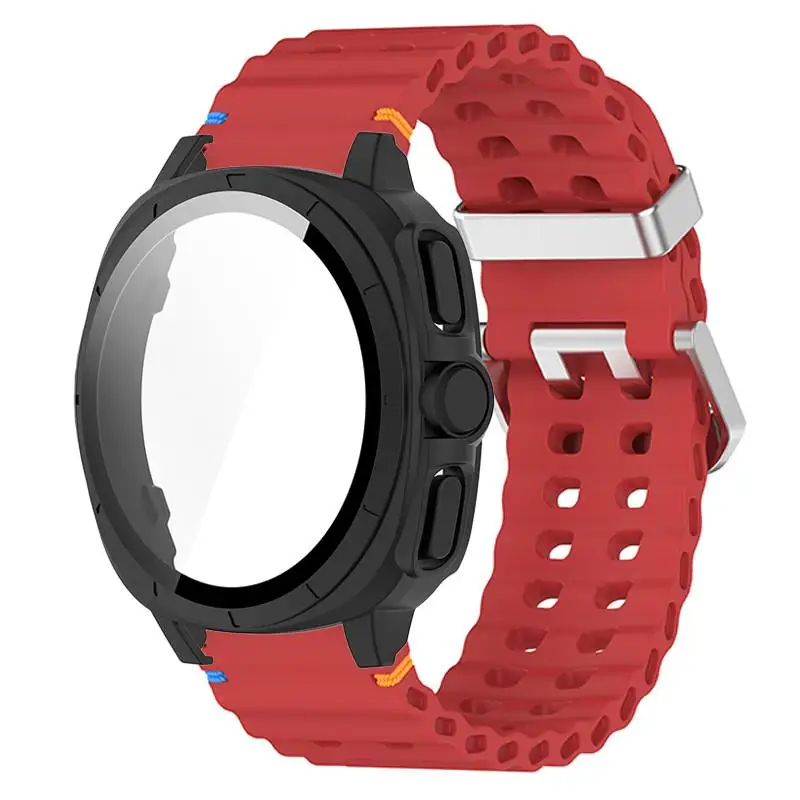 Enhanced 2-in-1 Sports Silicone Watch Case and Strap