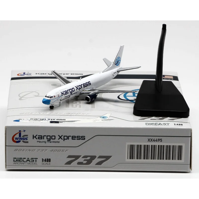 

1:400 Scale XX4495 Plane Kargo Xpress Boeing 737-400(SF) Diecast Alloy Aircraft Jet Model 9M-KXA With Stand Collection Display