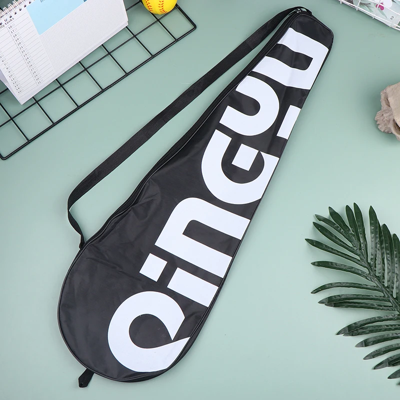 Badminton Racket Bag Badminton Rackets Bag Racquet Pouch One-shoulder Large Capacity Sport Supplies Protective Cover Portable Sports Bag