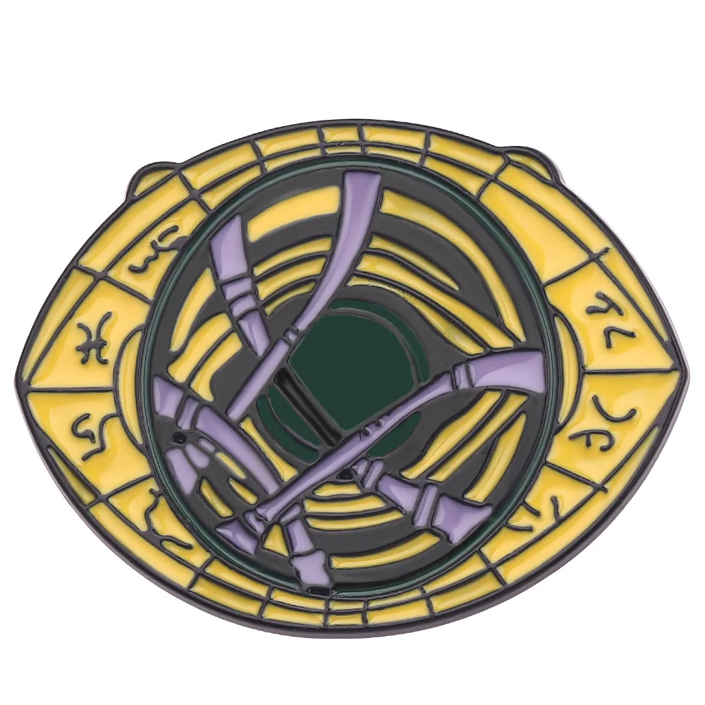 Marvel The Avengers Doctor Strange Spilla Eye Of Agamotto Shape Smalto Spille Distintivi Regali Per I Fan Accessori Cosplay