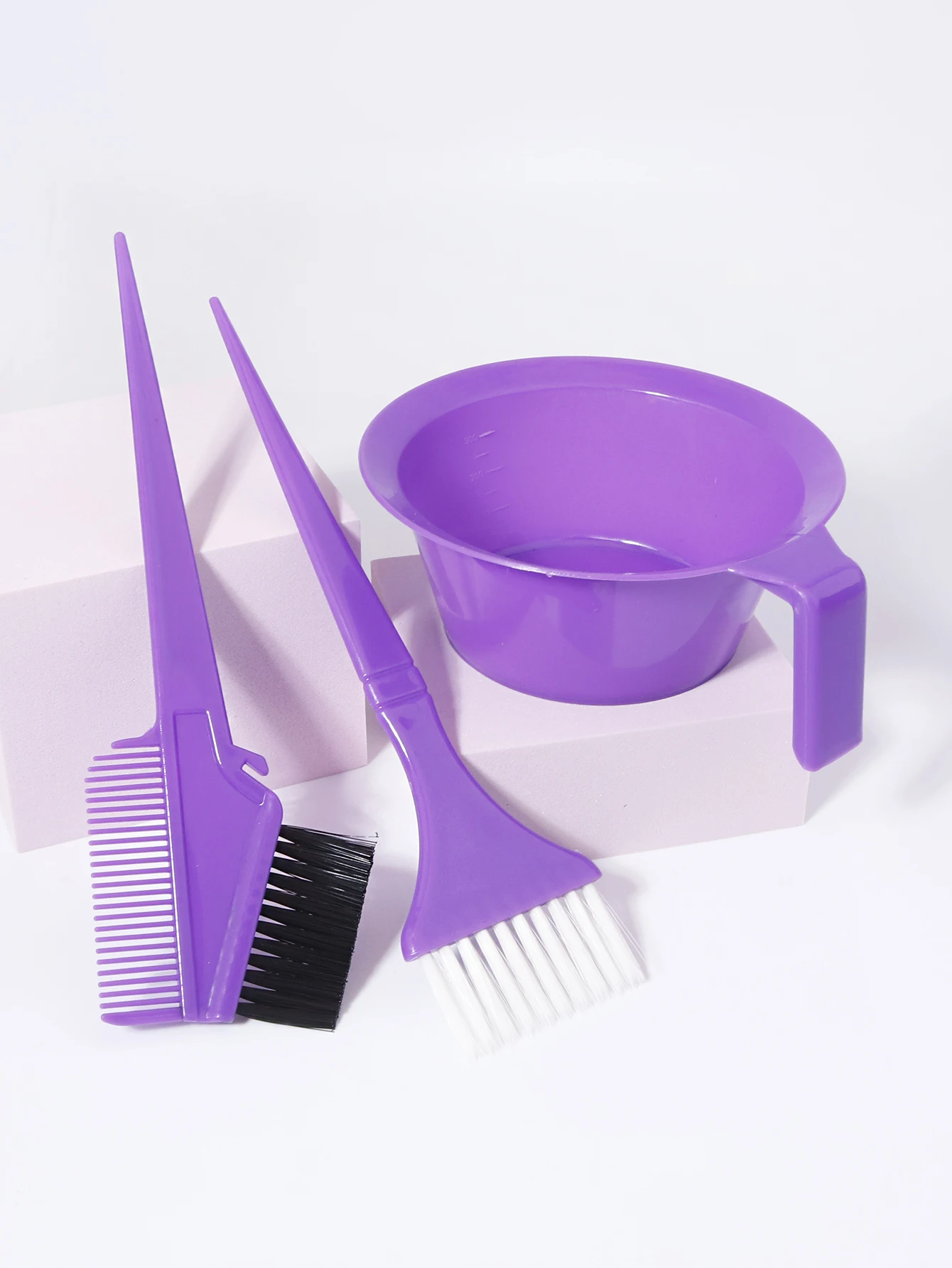 3pcs hair dye set professional hair dye brush bowl suitable for salons special for real wigs hair dye set