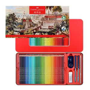 Faber-castell – crayon de couleur professionnel, 30 couleurs, noyau  grossier, bois, soluble dans l'eau, pour étudiants, peinture, fournitures  d'art pour artistes - AliExpress