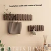 Piano key hanging clothes rack, wall mounted entrance hook, solid wood clothes rack for entrance door, wall foyer 3