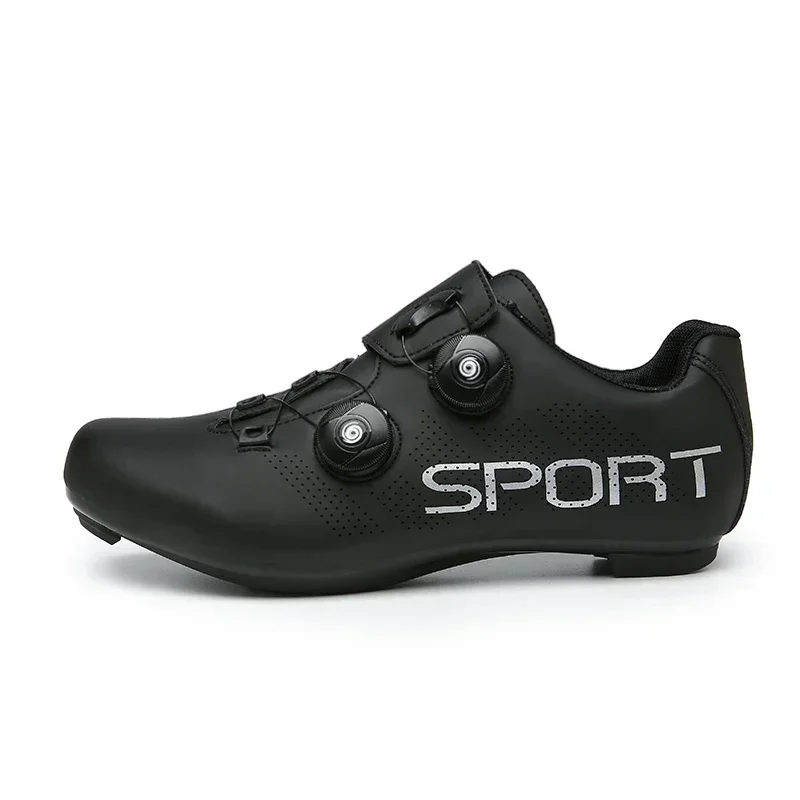 Men Women Professional Cycling Road Shoes Route Cleats Road Bike Speed Flat Sneaker Racing Bicycle Mountain Spd Biking Footwear 4