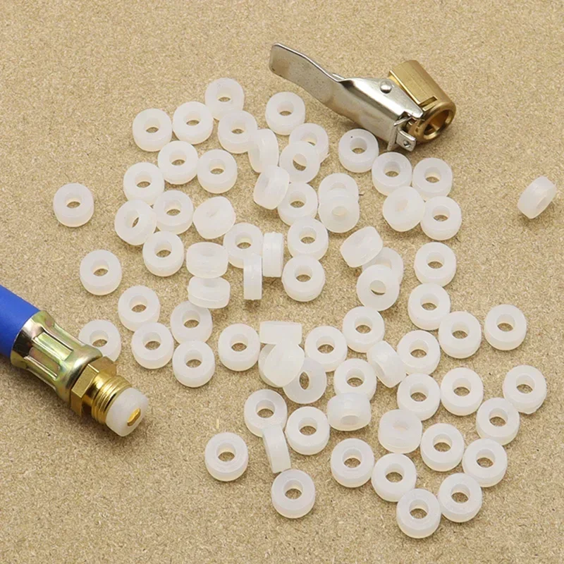 Tire Inflation Chuck Accessories Inflator Nozzle Seal Ring Inflator Nozzle Seal Rubber Pad Head Silicone Gasket