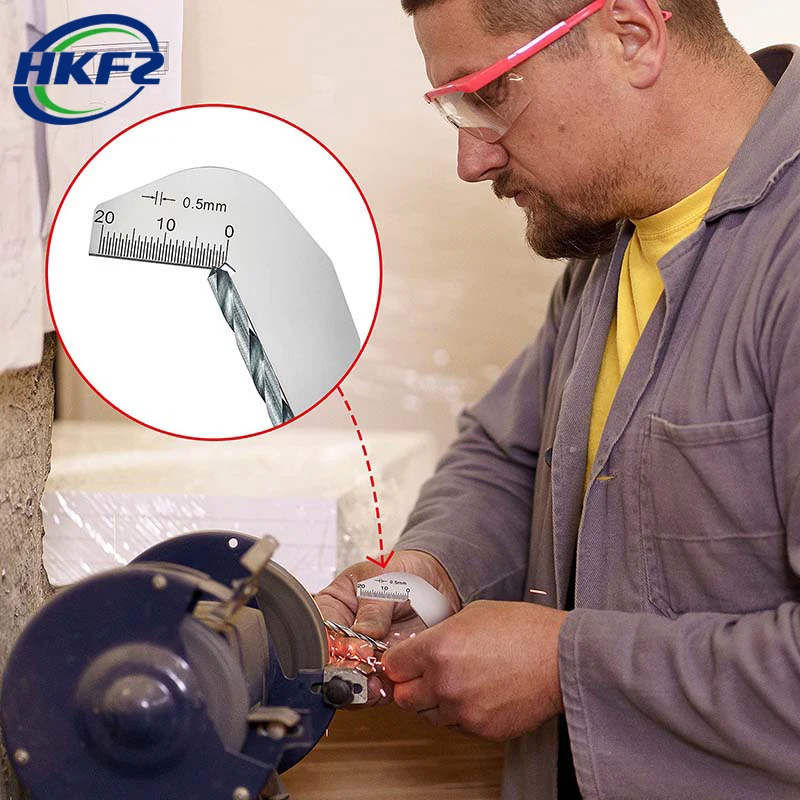 118DegreeTwistDrillBitsAngleGageGrindingCenterGaugeSharpening