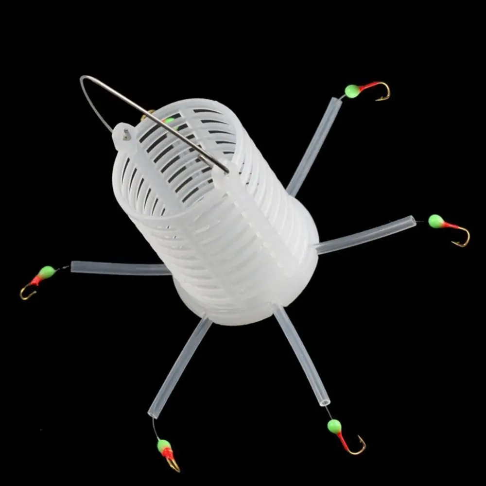 

Рыболовные крючки для ловли карпа в виде осьминога, маленький белый крючок с защитой от намотки, взрывозащищенный крючок с зазубриной, блестящий крючок с шестью звездами