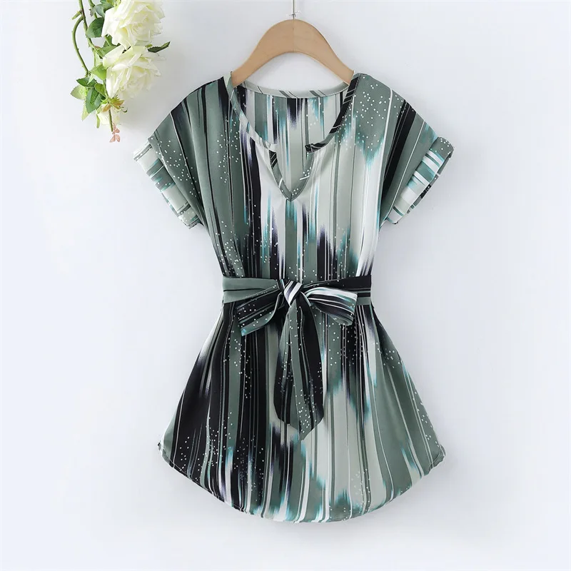 

Girls' V-Neck Belted Dress Kids Dresses for Girls Baby Girl Clothing Flower Girl Dresses Korean Baby Clothes
