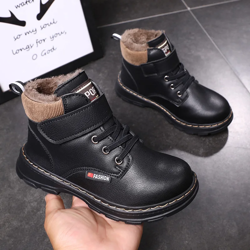 Children Snow Boots Warm Non-slip Shoes For Boys Girls Brand Boots Comfort Baby Plush Fashion Sneakers children boots