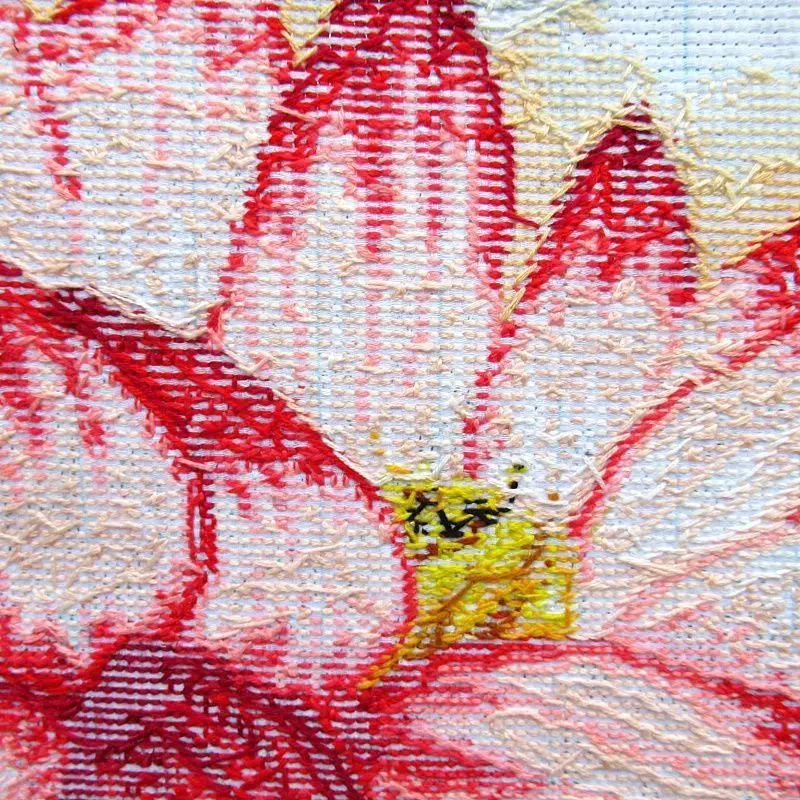 Cross stitch finished product, pure handmade Xianghe Ping An Lotus picture, new living room, bedroom, ancient style, Chinese