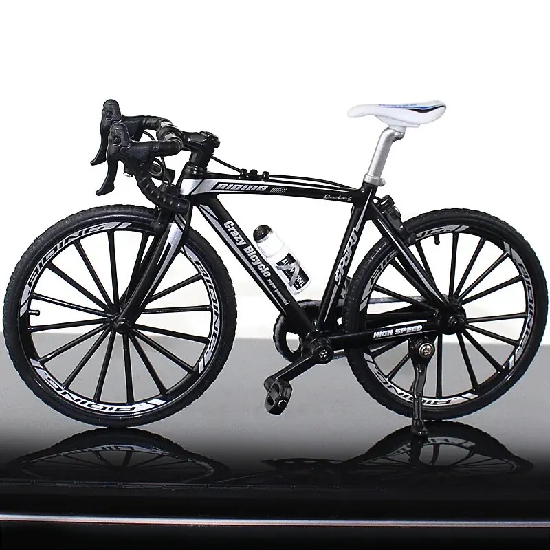 DIY Alloy Simulation Bicycle Model Toys Ornaments Mini Bicycle Decoration Racing Toy Model Collection