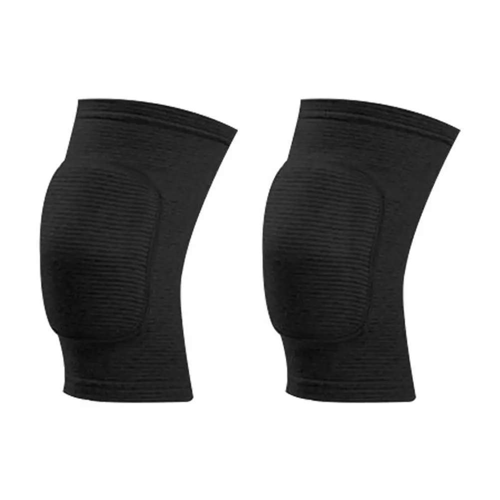 1 Par Espessado Esponja Joelheiras Elásticas Esportes Compressão para Dança Yoga Vôlei Fitness Treinamento Protetor Adultos M1E8_voghion.com