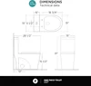 Dual-Flush Elongated One-Piece Toilet with High Efficiency Flush in Shiny Gold The sharply modern forms of the one-piece toilets 6
