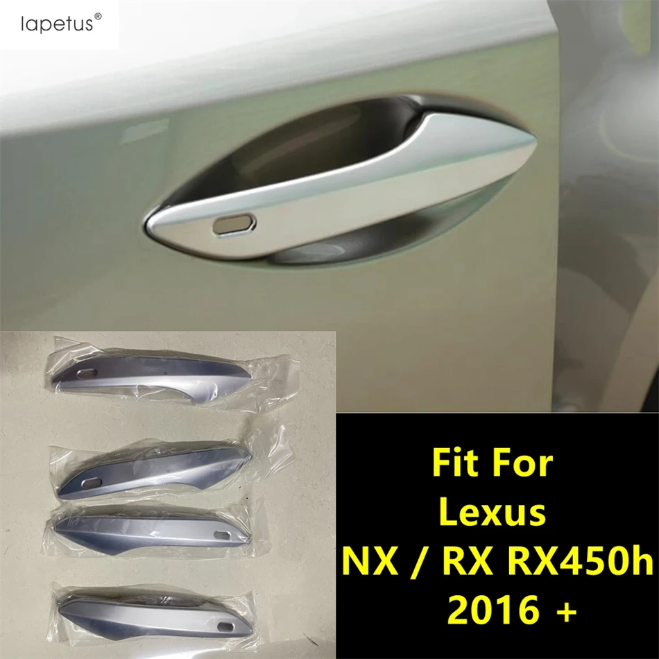 

For Lexus NX / RX RX450h 2016 - 2022 Car Outer Side Door Handle Decoration Cover Trim ABS Chrome Accessories Exterior Refit Kit