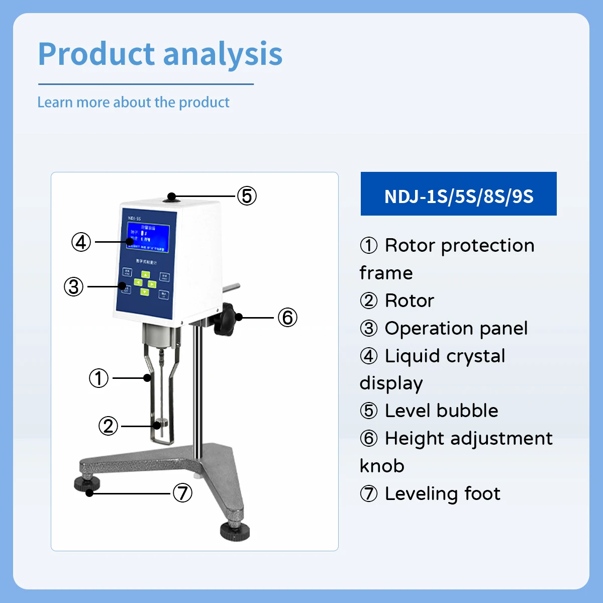 Digital display rotary viscometer measuring instrument Paint paint ink viscometer Liquid pointer Viscometer Viscometer