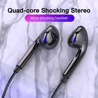 In-ear Eadphones Earbuds With Microphone For iPad iphone 6 7 8 Plus 3.5mm Jack Volume Control 2