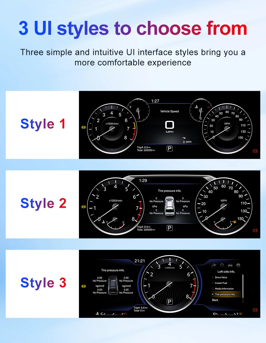 2026 New Product Facroy Price Digital LCD Car Dashboard For BMW Opel Astra H 200