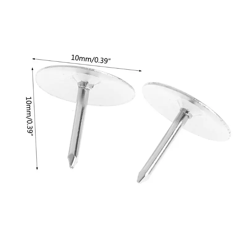 Push Pins Flat Thumb Tacks Round Head Sharp Steel Point 80 Pcs for Photo Map Bulletin Board