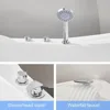 Spa bathtub, two person jet bathtub with water jet device, soaking bathtub with hydraulic massage and chromotherapy 3