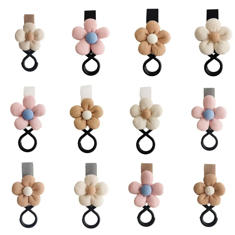 Description Picture 2 of itemBaby Stroller Hook Sweet Flower Children Cart Umbrella Hanging Bag Storage Loop Hook Infant Supplies Storage Accessories