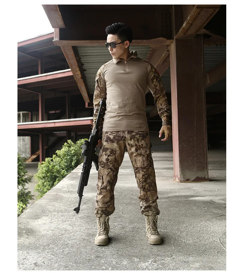 Military Outdoor Cow Suede Ankle Tactical Combat Boots Work Safty for Men Casual Hiking Shoe JX1705_voghion.com