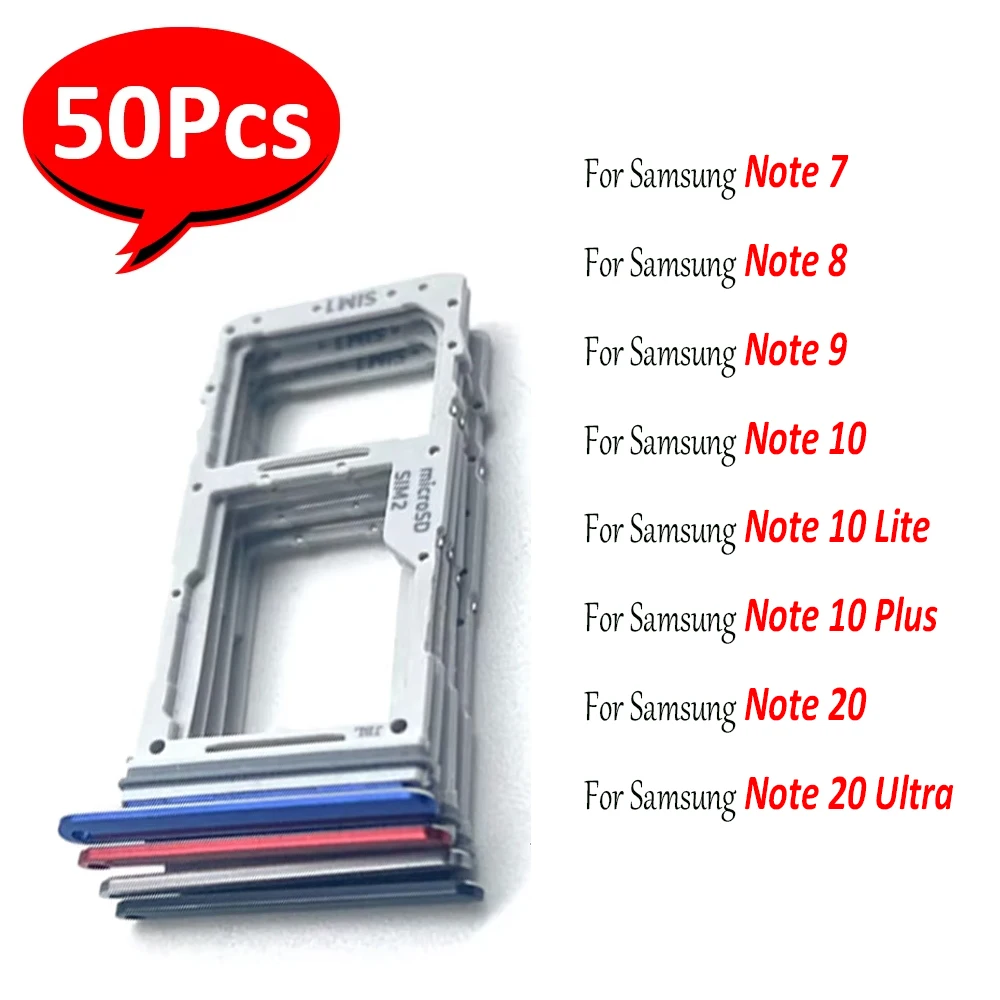 50개, 새 SIM 카드 홀더 트레이 칩 슬롯 서랍 홀더 어댑터 소켓 부품 삼성 ..