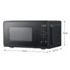 0.7 cu. ft. Countertop Microwave Oven, 700 Watts, Black, New, LED Display, Kitchen Timer, Household Tabletop Microwave Oven 5
