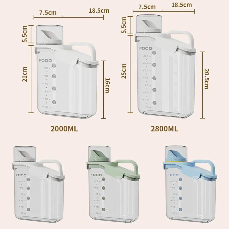 Premium Airtight Food Storage & Cereal Dispenser Container Set