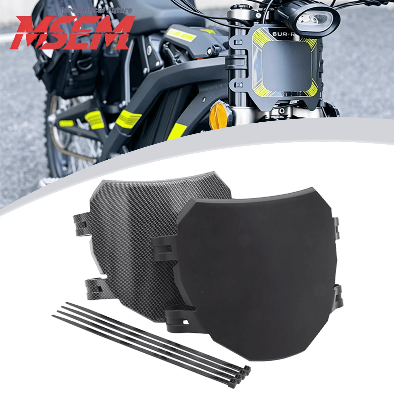 Motorcycle E-Bike Front License Registration Plate