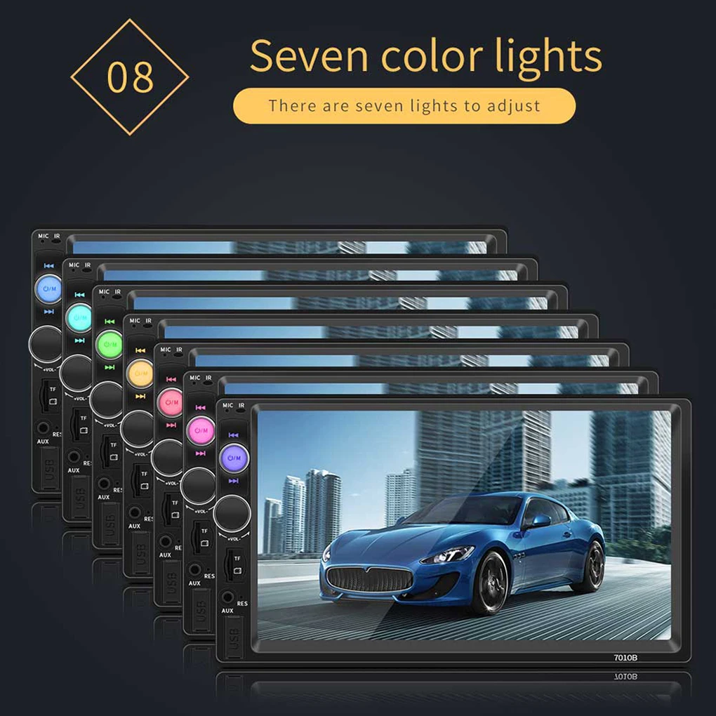 Car Radio MP5 Multimedia Player-Bluetooth Connectivity 7 Inch Touch Screen Easy Installation Digital