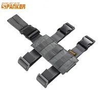 Tactical Universal Drop Leg Holster Thigh Platform Molle Gun Holster for Hunting Paintball Panel with Adjustable Straps 1