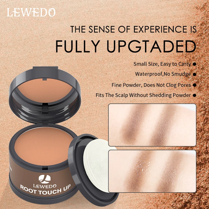

LEWEDO 4 Colors Hairline Powder Root 4g Light Blonde Color Cover Up Makeup Hair Concealer Hair Line Shadow Natural Cover Beauty