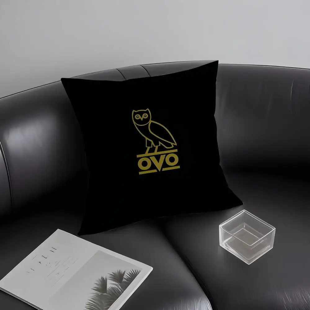 D-Drake O-Ovo 올빼미 쿠션 커버 베개 커버 매우 부드러운 피부 친화적인 원단 구름 같은 편안함과 숨겨진 지퍼