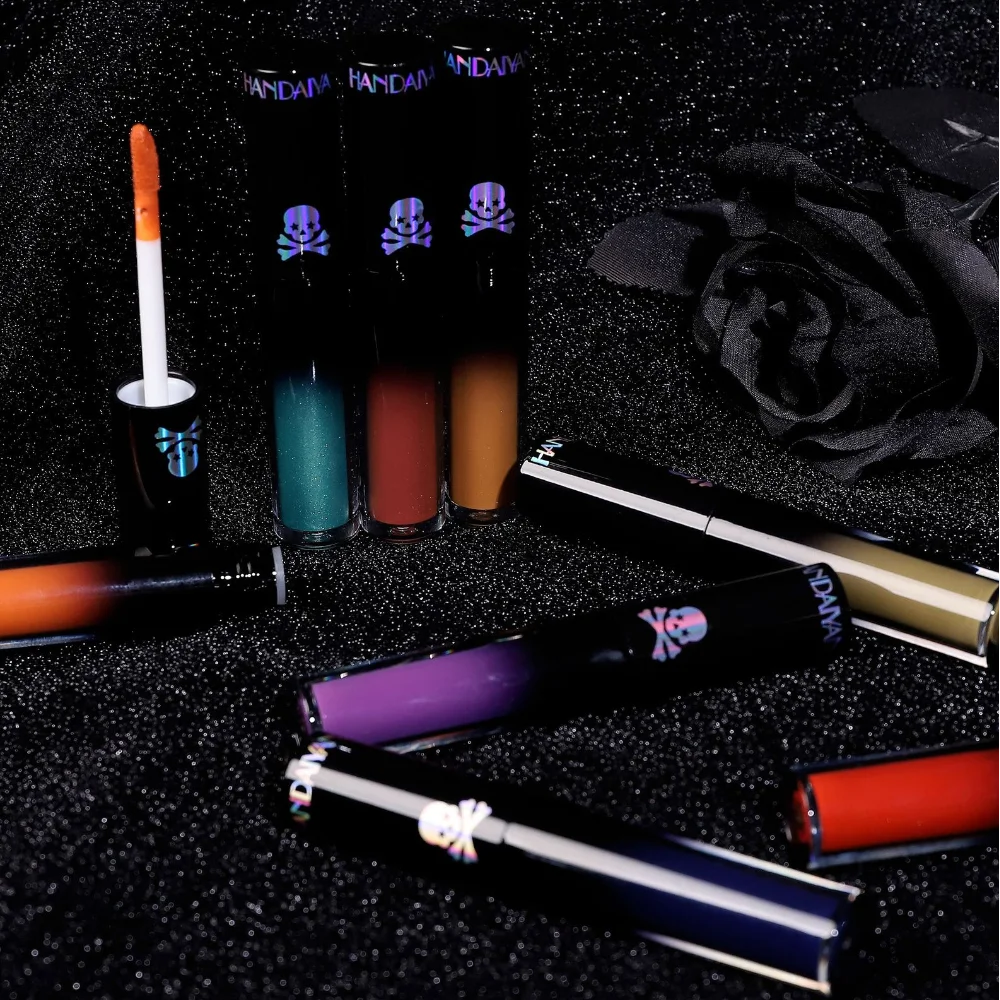 12 Colors Lip Gloss Long Lasting Moisturizing Matte Non-stick Cup High Pigmented Black White Purple Lipsticks For Cosplay Party lip gloss lip makeup